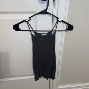 Cropped spaghetti strap tank